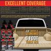 imageCustom Coat Shoreline Beige 1 Gallon Urethane RollOn BrushOn or SprayOn Truck Bed Liner Kit with Roller and Brush Applicator Kit  Easy Mixing Shake Shoot  Textured Car Auto Protective Coating