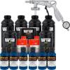 imageCustom Shop Blue Metallic Urethane SprayOn Truck Bed Liner Kit and Custom Coat Spray Gun with Regulator 6 Liters