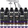 imageCustom Shop Bright Purple Urethane SprayOn Truck Bed Liner Kit and Custom Coat Spray Gun with Regulator 8 Liters