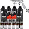 imageCustom Shop Bright Silver Urethane SprayOn Truck Bed Liner Kit and Custom Coat Spray Gun with Regulator 6 Liters