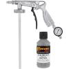 imageCustom Shop Bright Silver Urethane SprayOn Truck Bed Liner Kit and Custom Coat Spray Gun with Regulator 6 Liters