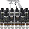 imageCustom Shop Dove Gray Urethane SprayOn Truck Bed Liner Kit and Custom Coat Spray Gun with Regulator 8 Liters