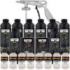 imageCustom Shop GM White Urethane SprayOn Truck Bed Liner Kit and Custom Coat Spray Gun with Regulator 8 Liters