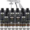 imageCustom Shop Pewter Metallic Urethane SprayOn Truck Bed Liner Kit and Custom Coat Spray Gun with Regulator 8 Liters
