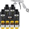 imageCustom Shop Safety Yellow Urethane SprayOn Truck Bed Liner Kit and Custom Coat Spray Gun with Regulator 4 Liters