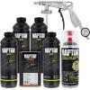imageUPol Raptor 4 Quart Kit  Black Urethane SprayOn Truck Bed Liner Kit Custom Coat Spray Gun with Regulator  Bonus Aerosol Bedliner Can4 Quart Kit