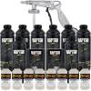 imageUPol Raptor Bright White Urethane SprayOn Truck Bed Liner Kit and Custom Coat Spray Gun with Regulator 8 Liters
