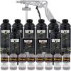 imageUPol Raptor Mesa Gray Urethane SprayOn Truck Bed Liner Kit and Custom Coat Spray Gun with Regulator 8 Liters