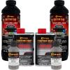 imageCustom Coat Black 1 Gallon Urethane RollOn BrushOn or SprayOn Truck Bed Liner Kit with Roller and Brush Applicator Kit  3 to 1 Mix Ratio  Durable Textured Car Auto Protective CoatingDove Gray