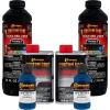 imageCustom Coat Blue Metallic 2 Quart 12 Gallon Urethane SprayOn Truck Bed Liner Kit  Easy Mixing Just Shake Shoot  Durable Textured Protective Coating Prevent Stop Rust  Car Auto Equipment