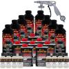 imageCustom Coat Bright White 2 Gallon 8 Quart Urethane SprayOn Truck Bed Liner Kit with Spray Gun and Regulator  Easy Mixing Shake Shoot  Textured Protective Coating Prevent Rust  Car Auto
