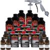 imageCustom Coat Dakota Brown 15 Gallon 6 Quart Urethane SprayOn Truck Bed Liner Kit with Spray Gun and Regulator  Easy Mixing Shake Shoot  Textured Protective Coating Prevent Rust  Car Auto