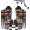 imageCustom Coat Federal Standard Color  34052 USMC Dark Olive Drab T71 Urethane SprayOn Truck Bed Liner 1 Gallon Kit with Spray Gun and Regulator  Durable Textured Protective Coating  Easy Mix