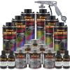 imageCustom Coat Federal Standard Color  34052 USMC Dark Olive Drab T71 Urethane SprayOn Truck Bed Liner 15 Gallon Kit with Spray Gun and Regulator  Durable Textured Protective Coating