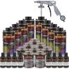 imageCustom Coat Federal Standard Color  34052 USMC Dark Olive Drab T71 Urethane SprayOn Truck Bed Liner 2 Gallon Kit with Spray Gun and Regulator  Durable Textured Protective Coating  Easy Mix