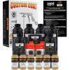 imageCustom Shop Raptor Shoreline Beige Urethane SprayOn Truck Bed Liner Kit and Custom Coat Spray Gun with Regulator 6 Liters
