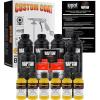 imageCustom Shop Safety Yellow Urethane SprayOn Truck Bed Liner Kit and Custom Coat Spray Gun with Regulator 6 Liters
