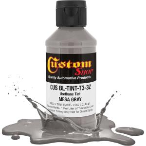 imageCustom Coat 3 Ounce GM White Color Urethane Tint Concentrate for Tinting Truck Bed Liner Coatings Pack of 4  Proportioned for Use in Most Tintable Bedliner and Epoxy ResinsMesa Gray