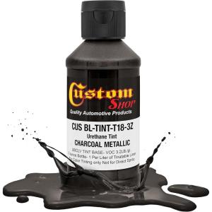 imageCustom Coat 3 Ounce GM White Color Urethane Tint Concentrate for Tinting Truck Bed Liner Coatings Pack of 4  Proportioned for Use in Most Tintable Bedliner and Epoxy ResinsCharcoal Metallic