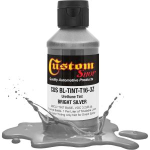 imageCustom Coat 3 Ounce GM White Color Urethane Tint Concentrate for Tinting Truck Bed Liner Coatings Pack of 4  Proportioned for Use in Most Tintable Bedliner and Epoxy ResinsBright Silver