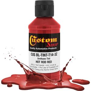 imageCustom Coat 3 Ounce GM White Color Urethane Tint Concentrate for Tinting Truck Bed Liner Coatings Pack of 4  Proportioned for Use in Most Tintable Bedliner and Epoxy ResinsHot Rod Red