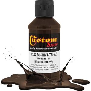 imageCustom Coat 3 Ounce GM White Color Urethane Tint Concentrate for Tinting Truck Bed Liner Coatings Pack of 4  Proportioned for Use in Most Tintable Bedliner and Epoxy ResinsDakota Brown