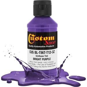 imageCustom Coat 3 Ounce GM White Color Urethane Tint Concentrate for Tinting Truck Bed Liner Coatings Pack of 4  Proportioned for Use in Most Tintable Bedliner and Epoxy ResinsBright Purple
