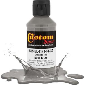 imageCustom Coat 3 Ounce GM White Color Urethane Tint Concentrate for Tinting Truck Bed Liner Coatings Pack of 4  Proportioned for Use in Most Tintable Bedliner and Epoxy ResinsDove Gray