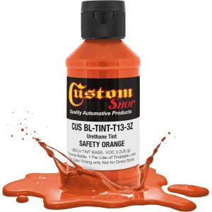 imageCustom Coat 3 Ounce GM White Color Urethane Tint Concentrate for Tinting Truck Bed Liner Coatings Pack of 4  Proportioned for Use in Most Tintable Bedliner and Epoxy ResinsSafety Orange