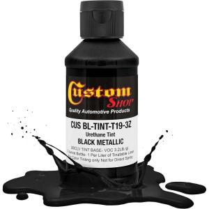 imageCustom Coat 3 Ounce GM White Color Urethane Tint Concentrate for Tinting Truck Bed Liner Coatings Pack of 4  Proportioned for Use in Most Tintable Bedliner and Epoxy ResinsBlack Metallic