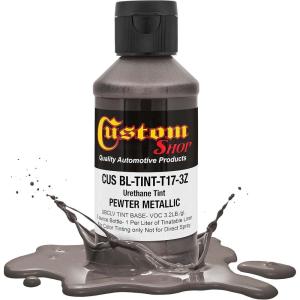 imageCustom Coat 3 Ounce GM White Color Urethane Tint Concentrate for Tinting Truck Bed Liner Coatings Pack of 4  Proportioned for Use in Most Tintable Bedliner and Epoxy ResinsPewter Metallic