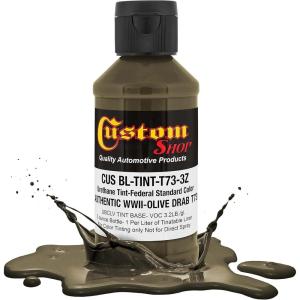 imageCustom Coat Camouflage Series 3 Ounce Olive Drab Federal Standard Color 34094 Urethane Tint Concentrate for Tinting Truck Bed Liner Coatings  Epoxy ResinAuthentic WWII Olive Drab