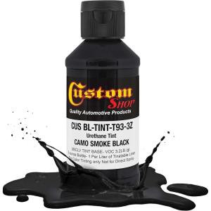 imageCustom Coat Camouflage Series 3 Ounce Olive Drab Federal Standard Color 34094 Urethane Tint Concentrate for Tinting Truck Bed Liner Coatings  Epoxy ResinCamo Smoke Black