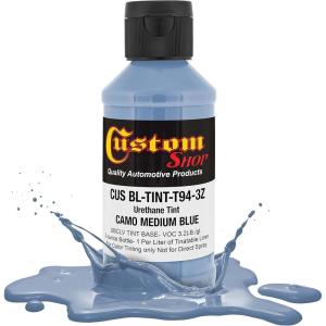 imageCustom Coat Camouflage Series 3 Ounce Olive Drab Federal Standard Color 34094 Urethane Tint Concentrate for Tinting Truck Bed Liner Coatings  Epoxy ResinCamo Medium Blue