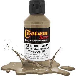 imageCustom Coat Camouflage Series 3 Ounce Olive Drab Federal Standard Color 34094 Urethane Tint Concentrate for Tinting Truck Bed Liner Coatings  Epoxy ResinKhaki