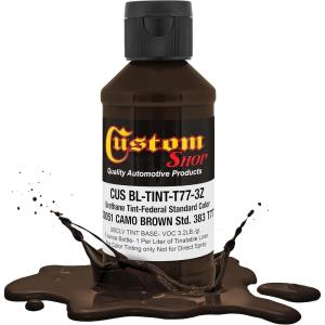 imageCustom Coat Camouflage Series 3 Ounce Olive Drab Federal Standard Color 34094 Urethane Tint Concentrate for Tinting Truck Bed Liner Coatings  Epoxy ResinCamo Brown
