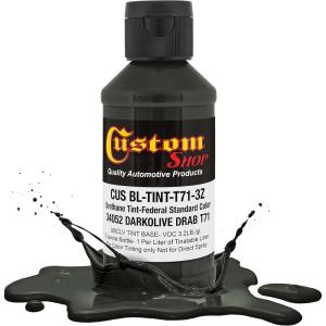 imageCustom Coat Camouflage Series 3 Ounce Olive Drab Federal Standard Color 34094 Urethane Tint Concentrate for Tinting Truck Bed Liner Coatings  Epoxy ResinUSMC Dark Olive