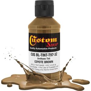 imageCustom Coat Camouflage Series 3 Ounce Olive Drab Federal Standard Color 34094 Urethane Tint Concentrate for Tinting Truck Bed Liner Coatings  Epoxy ResinCoyote Brown