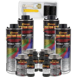 imageCustom Coat Federal Standard Color  34052 USMC Dark Olive Drab T71 Urethane RollOn BrushOn or SprayOn Truck Bed Liner 1 Gallon Kit with Roller Applicator Kit  Textured Protective Coating