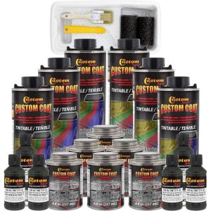 imageCustom Coat Federal Standard Color  34052 USMC Dark Olive Drab T71 Urethane RollOn BrushOn or SprayOn Truck Bed Liner 15 Gallon Kit with Roller Applicator Kit  Textured Auto Protective Coating