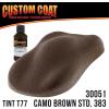 imageCustom Coat Federal Standard Color  30051 Camo Brown T77 Urethane RollOn BrushOn or SprayOn Truck Bed Liner 2 Quart Kit with Roller Applicator Kit  Textured Car Auto Protective Coating