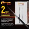 imageCustom Shop  00 Size Long Liner Pinstriping Brush  Beginners and Experts Enhanced Paint Loading Full Belly Design Long Handle Premium Squirrel Hair ampamp Nylon Wool 178quot Length Pack of 21  2 Scroll Brush