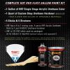 imageCustom Shop  Alpine White  Hot Rod Flatz Flat Matte Satin Urethane Auto Paint  Complete Gallon Paint Kit  Professional Low Sheen Automotive Car Truck Coating 41 Mix Ratio