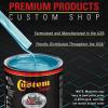 imageCustom Shop  Azure Blue Metallic  Hot Rod Flatz Flat Matte Satin Urethane Auto Paint  Complete Gallon Paint Kit  Professional Low Sheen Automotive Car Truck Coating 41 Mix Ratio