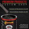 imageCustom Shop  Black Metallic  Hot Rod Flatz Flat Matte Satin Urethane Auto Paint  Complete Gallon Paint Kit  Professional Low Sheen Automotive Car Truck Coating 41 Mix Ratio
