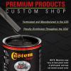 imageCustom Shop  Black Metallic  Hot Rod Flatz Flat Matte Satin Urethane Auto Paint  Complete Quart Paint Kit  Professional Low Sheen Automotive Car Truck Coating 41 Mix Ratio