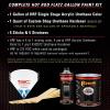 imageCustom Shop  Blood Red  Hot Rod Flatz Flat Matte Satin Urethane Auto Paint  Complete Gallon Paint Kit  Professional Low Sheen Automotive Car Truck Coating 41 Mix Ratio