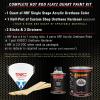 imageCustom Shop  Boss Yellow  Hot Rod Flatz Flat Matte Satin Urethane Auto Paint  Complete Quart Paint Kit  Professional Low Sheen Automotive Car Truck Coating 41 Mix Ratio
