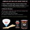 imageCustom Shop  Boulevard Black  Hot Rod Flatz Flat Matte Satin Urethane Auto Paint  Complete Quart Paint Kit  Professional Low Sheen Automotive Car Truck Coating 41 Mix Ratio