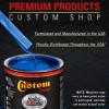 imageCustom Shop  Burn Out Blue Metallic  Hot Rod Flatz Flat Matte Satin Urethane Auto Paint  Complete Gallon Paint Kit  Professional Low Sheen Automotive Car Truck Coating 41 Mix Ratio